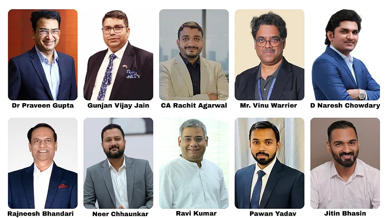 Collage of ten business leaders