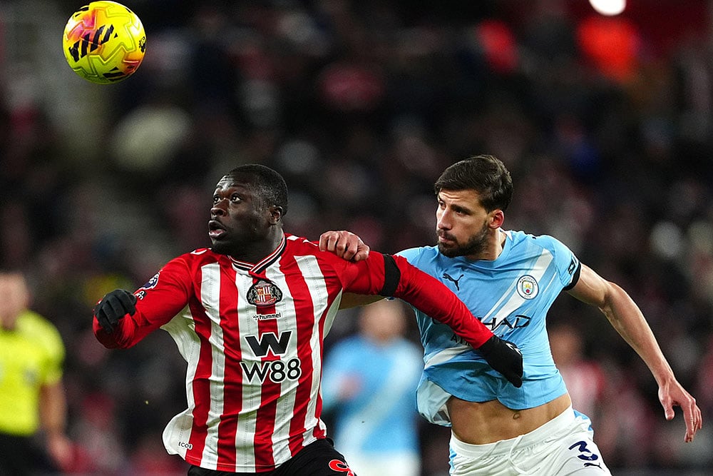 Sunderland vs Man City Premier League-Brian Brobbey
