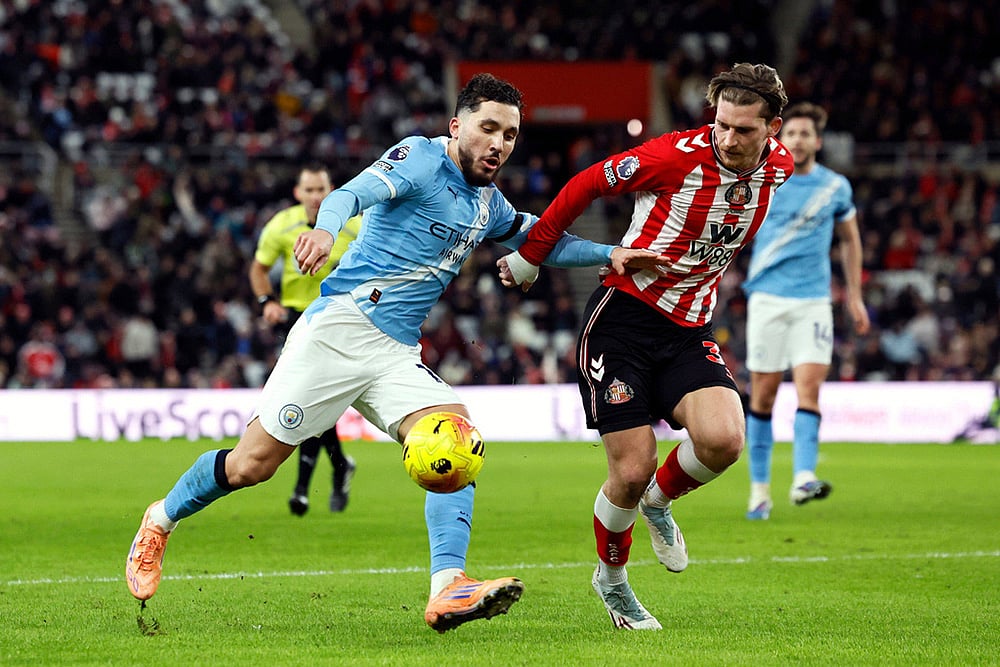 Sunderland vs Man City Premier League-Rayan Cherki