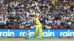 Sportzpics : Faf Du Plessis of Joburg Super Kings play a shot during match 9