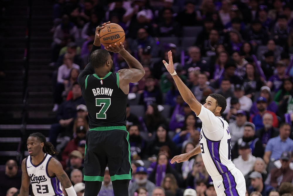 Sacramento Kings Vs Boston Celtics NBA basketball-Jaylen Brown