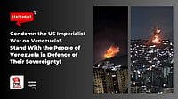 CPIM Website : In a statement issued in New Delhi, the CPI(M) demanded an immediate end to what it described as US aggression. 