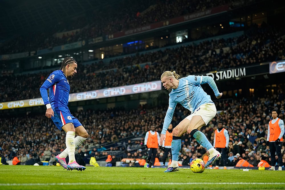 Manchester City vs Chelsea Premier League match-Erling Haaland