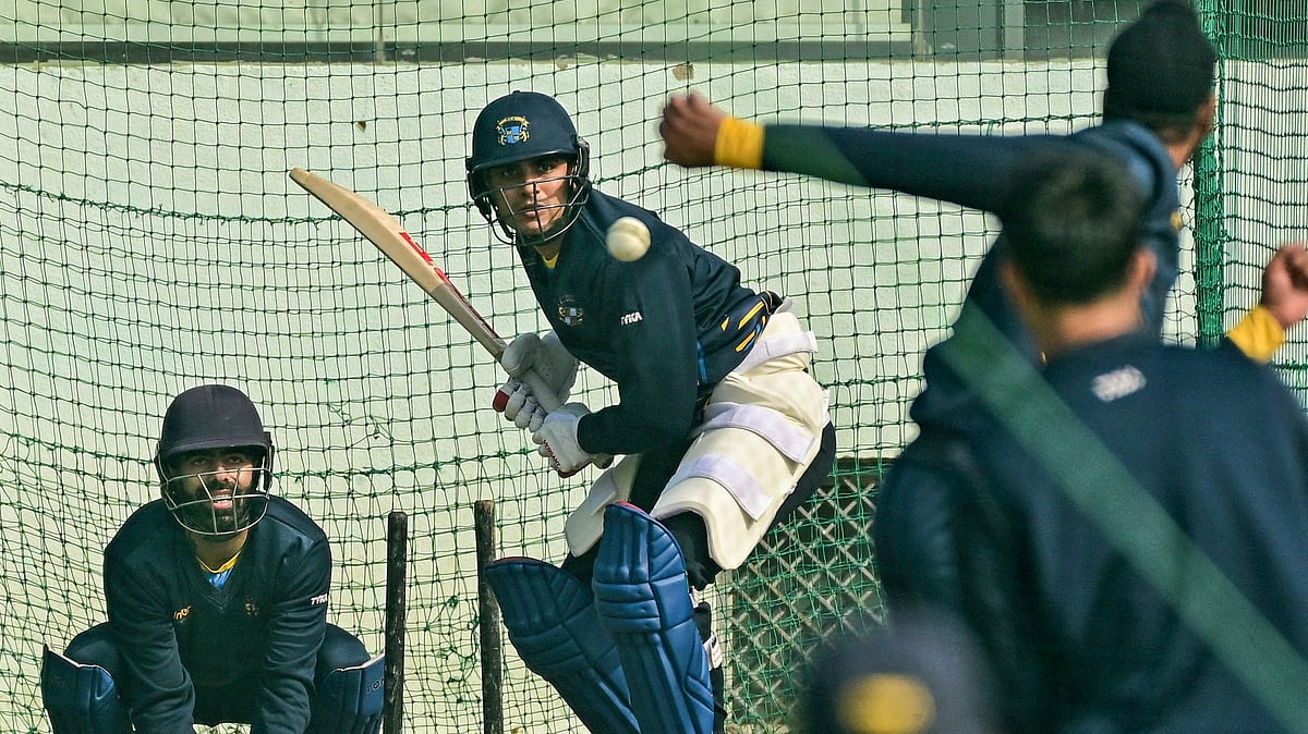Punjab's Shubman Gill during a training session on the eve of the Vijay Hazare Trophy 2025-26 cricket match between Punjab and Goa, in Jaipur - PTI