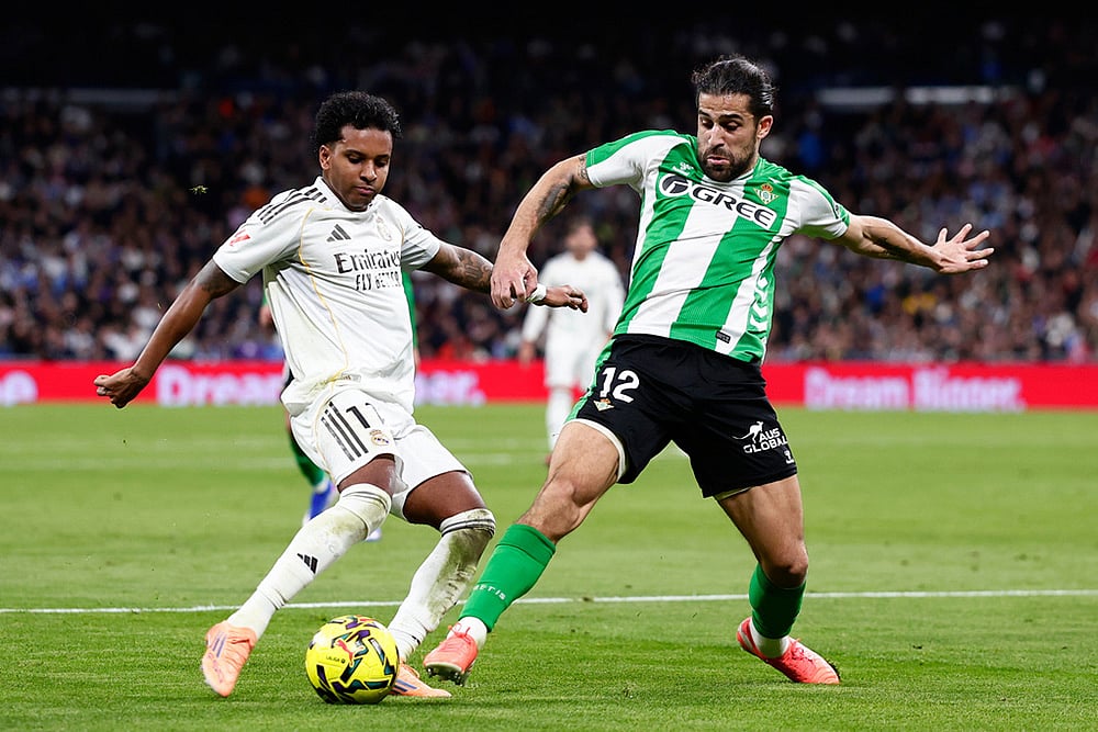 Real Madrid vs Real Betis Spanish La liga match-Rodrygo 