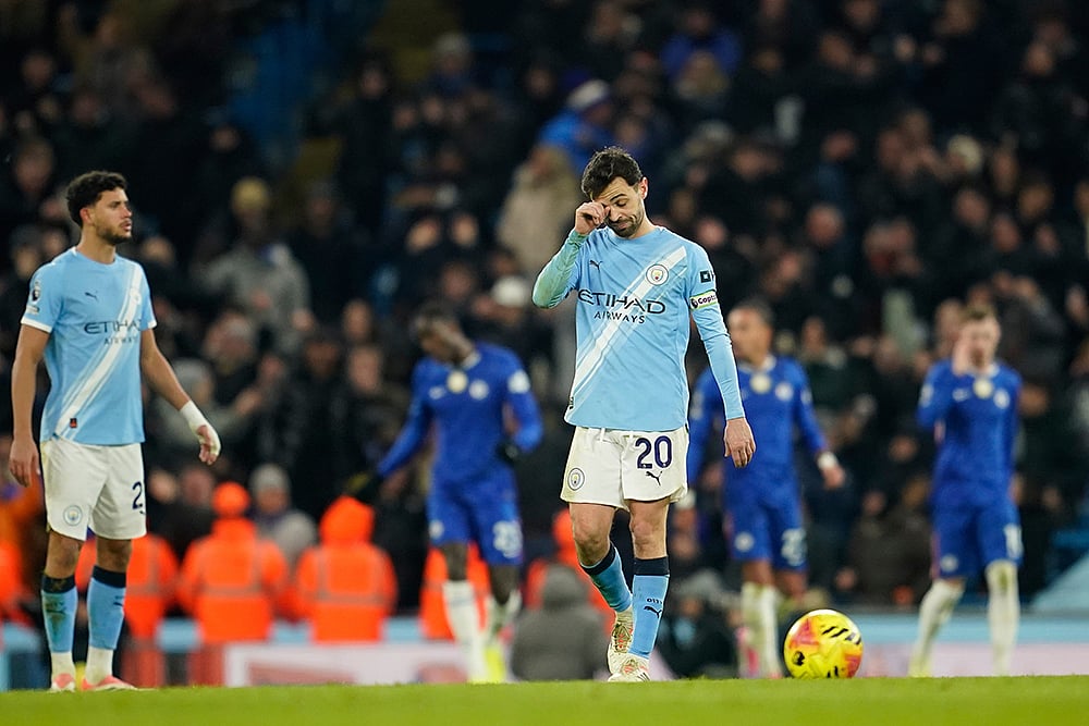 Manchester City vs Chelsea Premier League match-Bernardo Silva