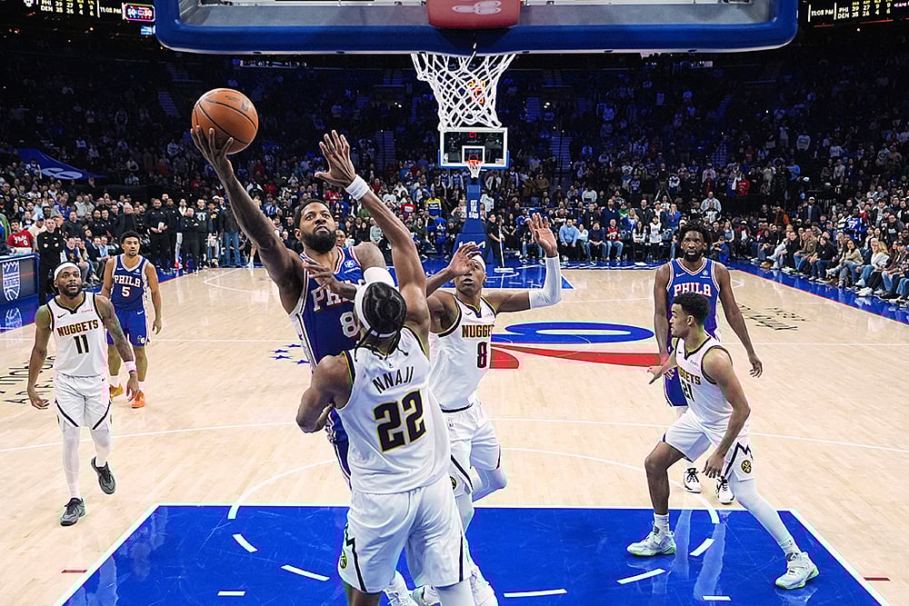 Denver Nuggets vs Philadelphia 76ers Basketball-Paul George