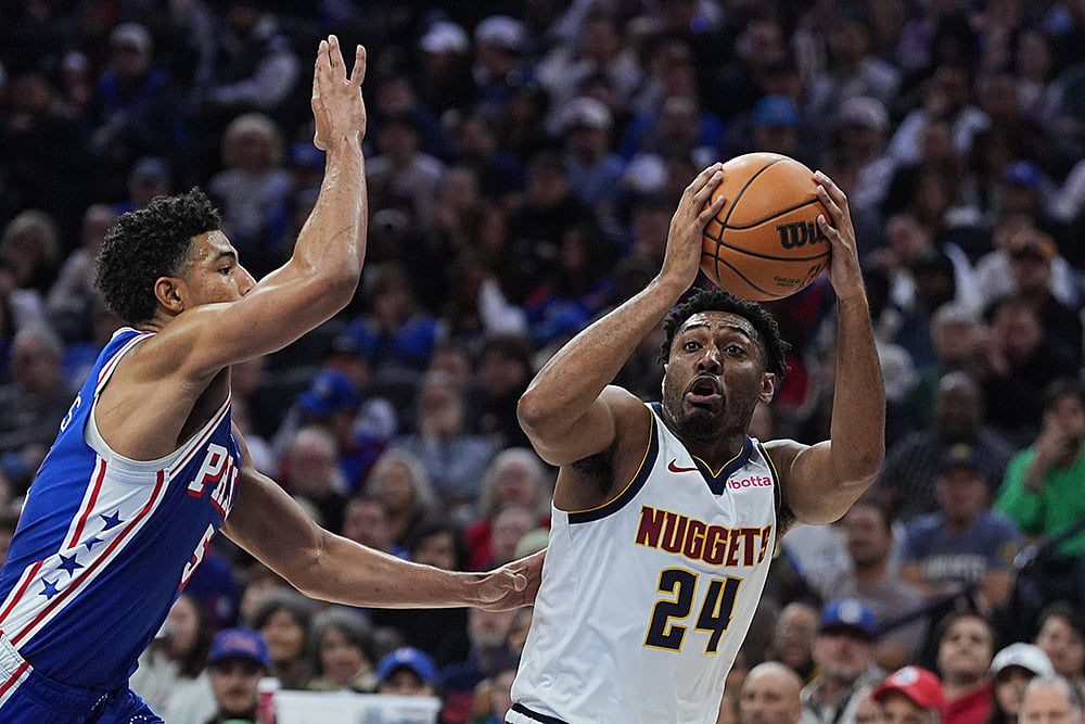 Denver Nuggets vs Philadelphia 76ers Basketball-Jalen Pickett