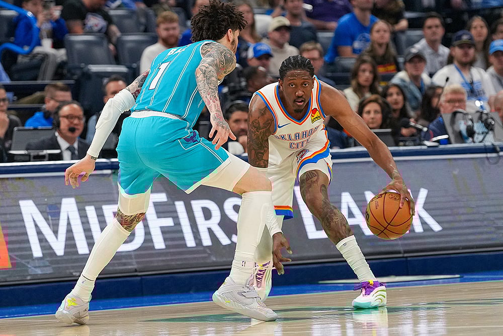 Charlotte Hornets vs Oklahoma City Thunder Basketball-Jalen Williams