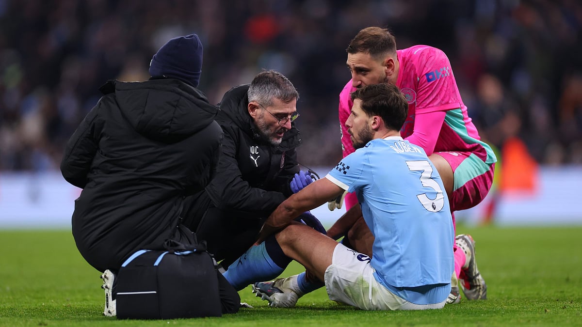 Ruben Dias suffered an injury in Man City's draw with Chelsea - Opta