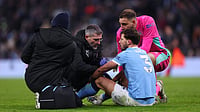 Opta : Ruben Dias suffered an injury in Man City's draw with Chelsea