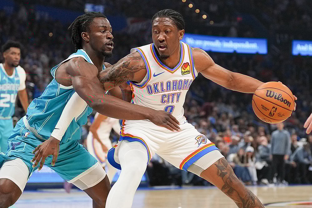 Charlotte Hornets vs Oklahoma City Thunder Basketball-Jalen Williams