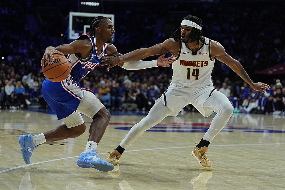 Denver Nuggets vs Philadelphia 76ers Basketball-Tyrese Maxey