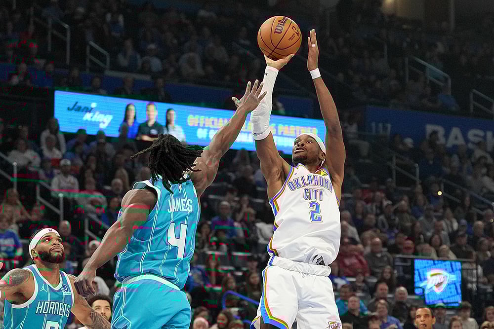 Charlotte Hornets vs Oklahoma City Thunder Basketball-Shai Gilgeous-Alexander
