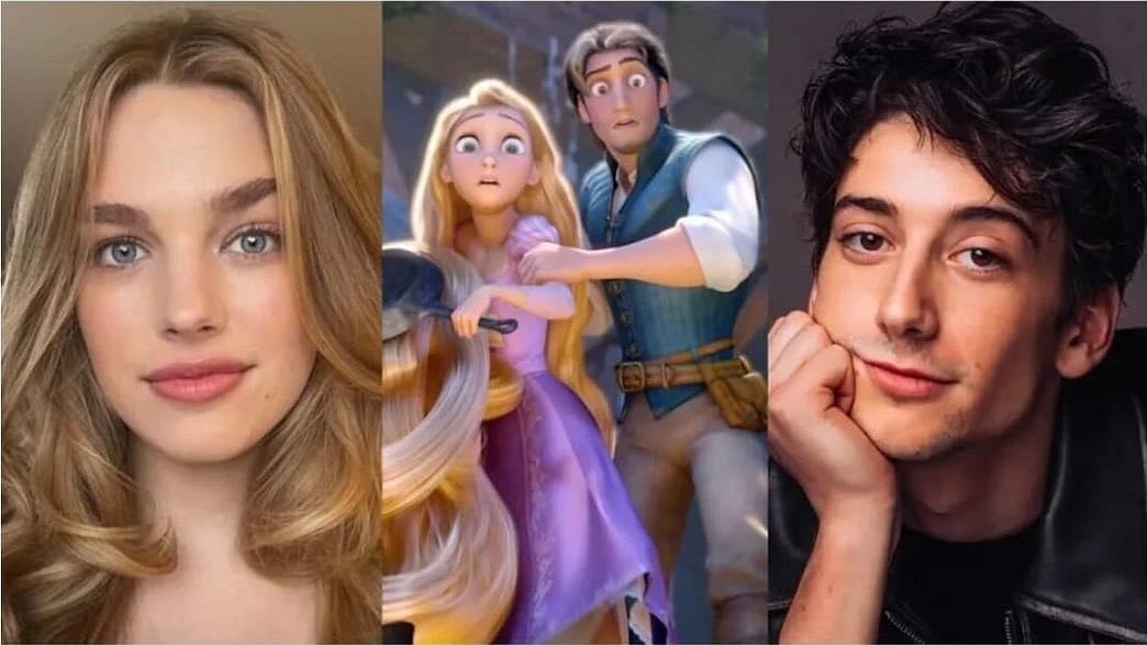 Teagan Croft and Milo Manheim as Rapunzel and Flynn Rider in Disney’s live-action Tangled.
 - Instagram 