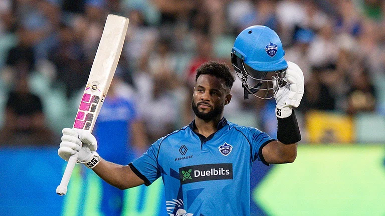 Shai Hope after scoring 118 against Durban's Super Giants in SA20 match 16 - Special Arrangement