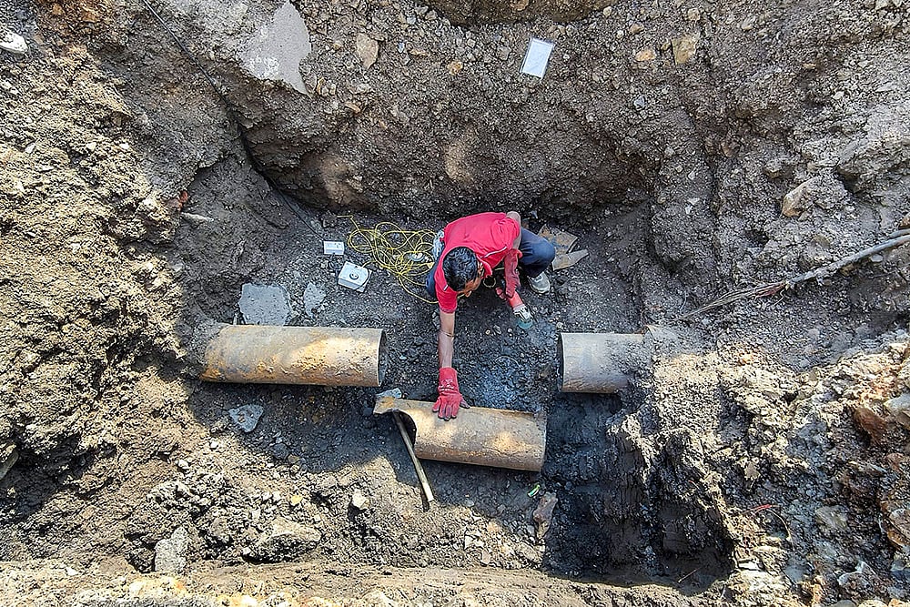 Indore: Restoration of water pipelines