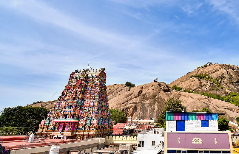 A view of the Thirupparankundram hill, in Madurai, Tuesday, Jan. 6, 2026
