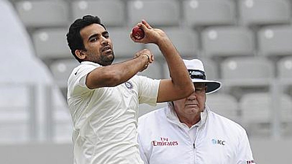 Zaheer Khan during the final Test match of his career in 2014  - File Photo