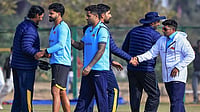 Vijay Hazare Trophy 2025-26 Knockout: Quarter Finals, Semi-Finals And Final Schedule Out - Check Out Here Photo: PTI : Mumbai's Shreyas Iyer, Suryakumar Yadav and Sarfaraz Khan exchange greetings with Punjab players after the former team won the Vijay Hazare Trophy 2025-26 cricket match against Punjab, at Jaipuria Vidyalaya Ground, in Jaipur.