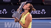 Aryna Sabalenka defended her Brisbane International title