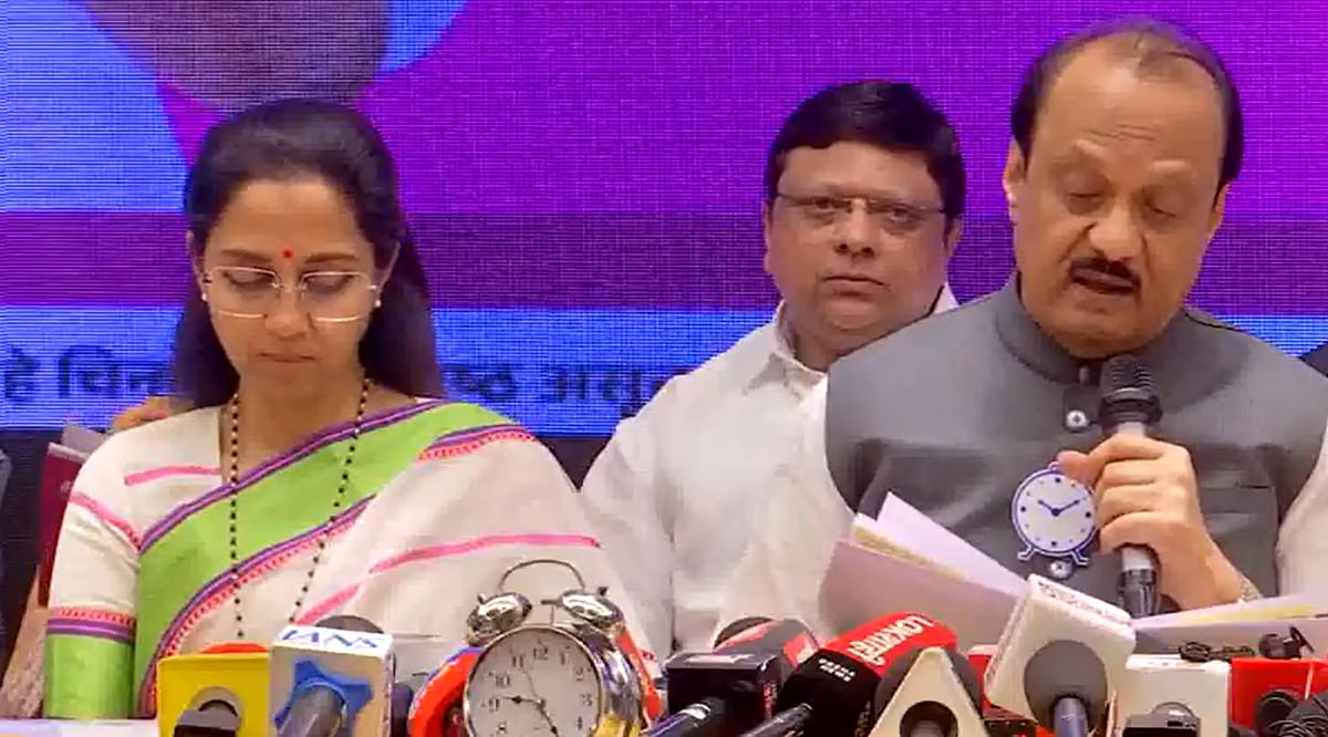 The joint appearance marked a rare show of unity between the rival factions that emerged following the party split last year.

 - Screengrab`