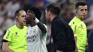 Vinicius Junior and Diego Simeone clashed