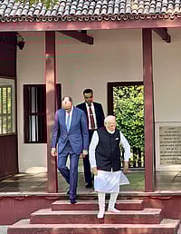 PM Modi, German Chancellor Merz Pay Tribute at Sabarmati Ashram, Inaugurates Kite Festival PTI Image : PM Modi and German Chancellor Friedrich Merz at Sabarmati Ashram