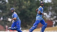 PTI : Devdutt Padikkal, right, and Karun Nair run between the wickets during the Vijay Hazare Trophy 2025-26 quarter-final between Mumbai and Karnataka, at BCCI Centre of Excellence Ground in Bengaluru.