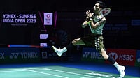 India Open 2026: Lakshya Sen, Treesa Jolly And Gayatri Gopichand Shine On Opening Day Prakash Singh/ BAI : Lakshya Sen in action during Round of 32 at the YONEX-SUNRISE India Open 2026