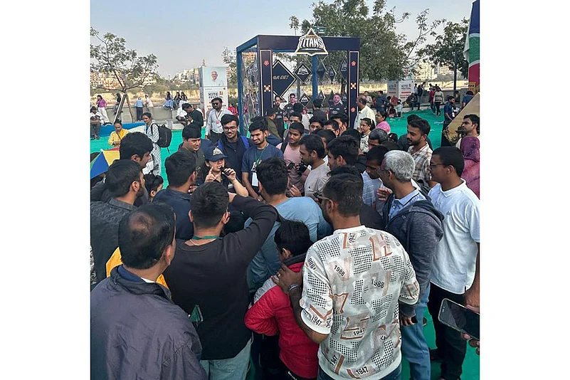 Gujarat Titans fan engagement zone in Ahmedabad
