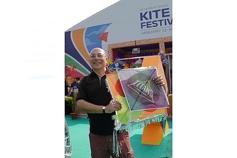 Fans turn up in numbers at the Gujarat Titans' fan engagement zone in Ahmedabad on the occasion of International Kite Day.