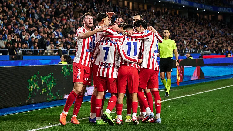 Atletico Madrid in action in the Copa del Rey - null