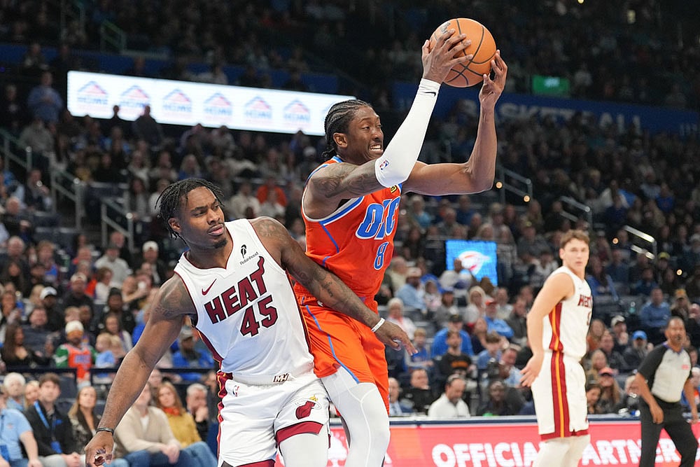 NBA Basketball Game: Oklahoma City Thunder vs Miami Heat