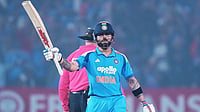 India Vs New Zealand 2nd ODI, Live Streaming: When, Where To Watch, Weather Forecast And Pitch Report | Photo: AP/Ajit Solanki : India's Virat Kohli celebrates his fifty runs during the first One Day International cricket match between India and New Zealand in Vadodara, India.