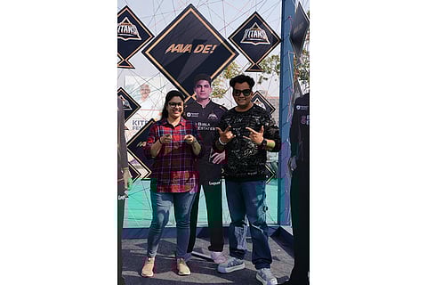 Fans turn up in numbers at the Gujarat Titans' fan engagement zone in Ahmedabad on the occasion of International Kite Day.