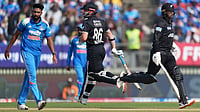 India Vs New Zealand 2nd ODI Preview: Confident IND Eye Series Win Against NZ Amid Growing Injury Worries Photo: AP/Ajit Solanki : New Zealand's Devon Conway, right, and batting partner Henry Nicholls run between the wickets as India's Mohammed Siraj, left, looks on during the first One Day International cricket match between India and New Zealand in Vadodara, India.