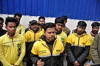 Delivery Workers' protest