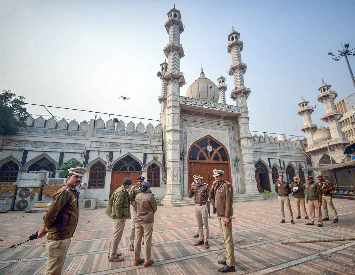 Police said the mosque structure was not damaged during the demolition.  - null