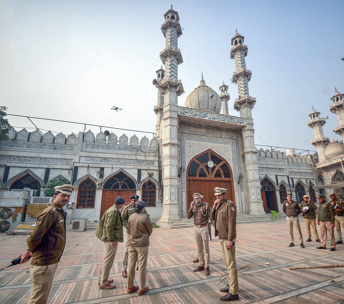 Police said the mosque structure was not damaged during the demolition. 