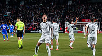 Albacete Vs Real Madrid Highlights, Copa del Rey: Betancor Brace Seals Major Upset As Hosts Knock Out Los Blancos X/@AlbaceteBPSAD : Albacete Vs Real Madrid Highlights, Copa del Rey 2025-26: Albacete players celebrating their win.