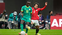 Senegal Vs Egypt LIVE Score, AFCON 2025 Semi-Final: Goalles At Break Between Lions Of Teranga And Pharaohs | Photo: AP/Themba Hadebe : Senegal's Sadio Mane is challenged by Egypt's Mohamed Hany during the Africa Cup of Nations semifinal match on Wednesday, January 14, 2026.