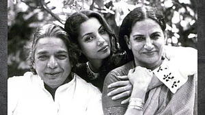 X : Kaifi Azmi with Shaukat Kaifi and Shabana Azmi