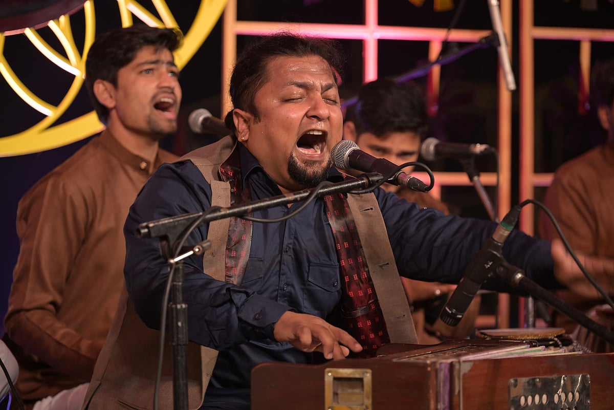 Sarvjeet Tamta Of Rehmat-e-Nusrat Performing At The Mahindra Kabira Festival 