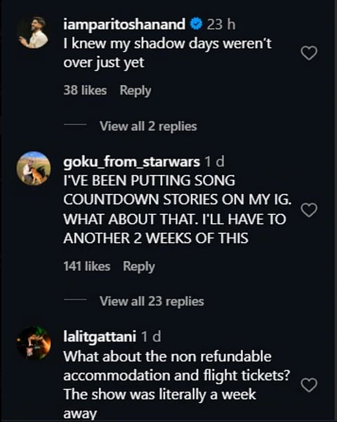 Fans reacts to the postpone of the show
