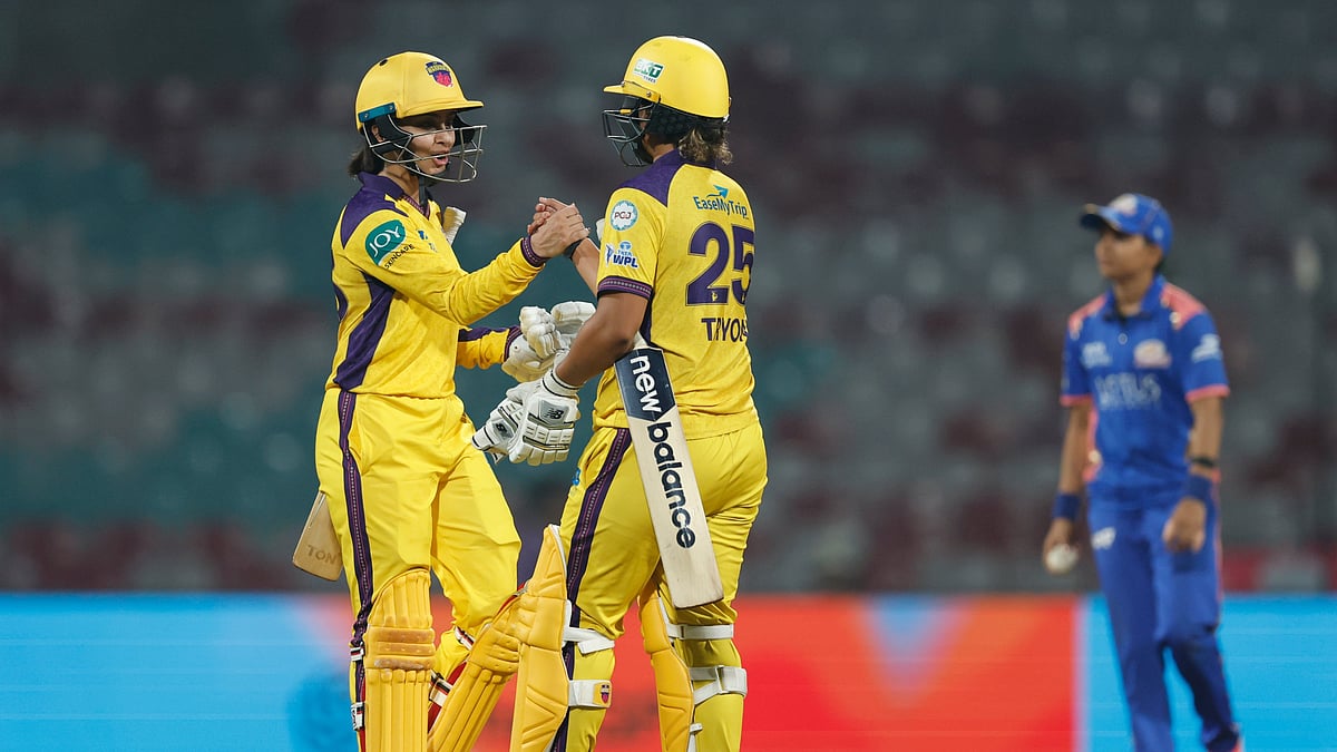 X/Women's Premier League : Harleen Deol Slam 64 not out to take UP Warriorz over the line against Mumbai Indians in match 8 of WPL 2026 on January 15, 2026.