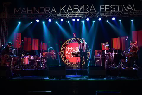 Aditya Prakash Ensemble Performing At The Mahindra Kabira Festival 