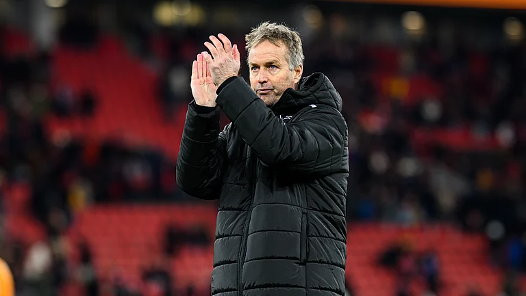 Bayer Leverkusen boss Kasper Hjulmand. - null