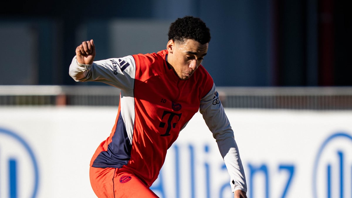 File photo of Jamal Musiala in action for Bayern Munich. - | Photo: File