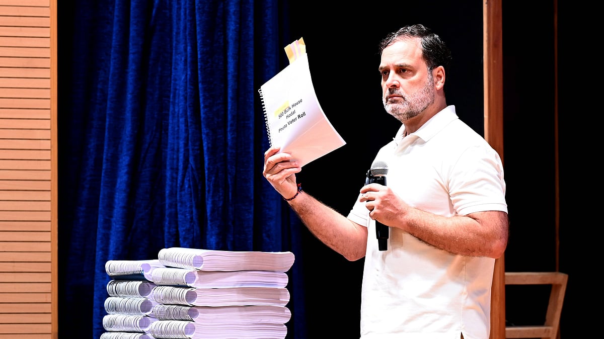 Gandhi shared on X a media report titled “opposition, voters cry foul over fading ink markers” and wrote: “Election commission gaslighting citizens is how trust has collapsed in our democracy. Vote Chori is an anti-national act.”  - IMAGO; Representative image